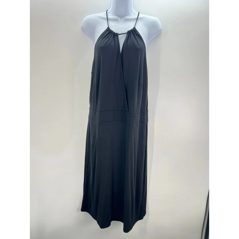 LOFT Black Halter Midi Dress - Picture 11 of 12